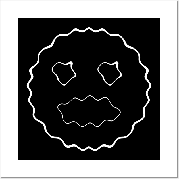 Minimal Wiggly Face design Wall Art by Minimal DM